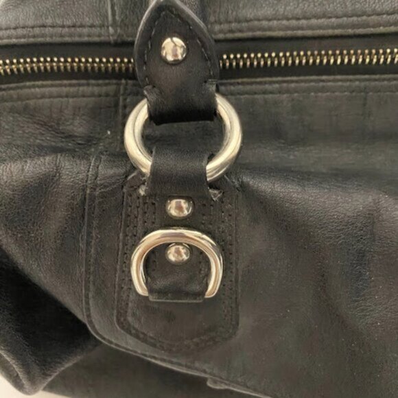 Coach Black Women's Satchel Doctors Bag Shoulder Bag Large - Picture 8 of 12